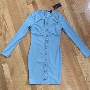 Sexy light blue dress